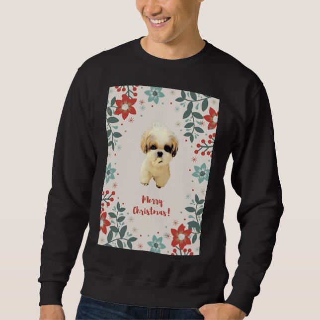 Christmas Shih Tzu          Sweatshirt (Front)