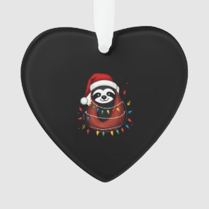 Christmas Shirt for Sloth Lover Gift Santa Buffalo Ornament