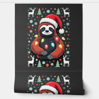 Christmas Shirt for Sloth Lover Gift Santa Buffalo Wallpaper