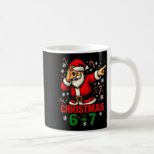 Christmas Shirt - Funny Dabbing Santa 6 7 Meme  Coffee Mug
