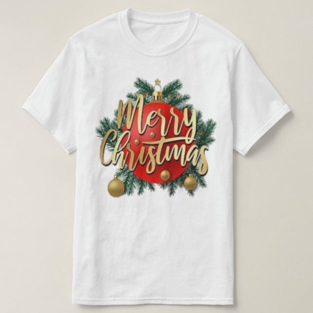 Christmas Shirt Merry and Bright Christmas Lights  (Design Front)