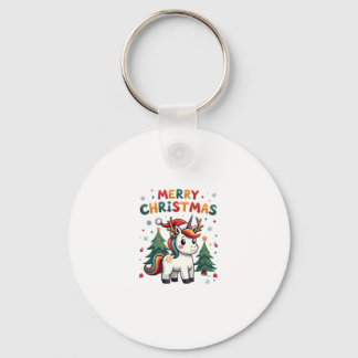 Christmas Shirt Unicorn Girls Christmas Outfit Chr Key Ring