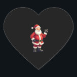 Christmas Shirts for Boys Kids Dabbing Santa Xmas  Heart Sticker<br><div class="desc">Christmas Shirts for Boys Kids Dabbing Santa Xmas (1)</div>