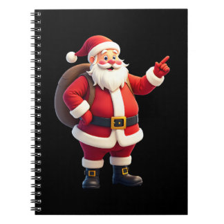 Christmas Shirts for Boys Kids Dabbing Santa Xmas  Notebook