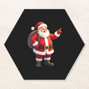 Christmas Shirts for Boys Kids Dabbing Santa Xmas  Paper Coaster