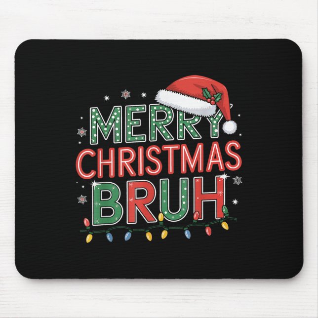 Christmas Shirts For Kids Boys Women Merry Christm Mouse Pad (Front)