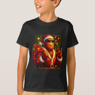 Christmas Shirts Funny Xmas Sasquatch Santa Bigfoo
