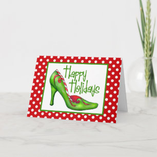 Christmas Shoe Art Cards