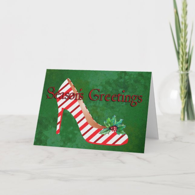 Christmas Shoes Greeting Card (Front)