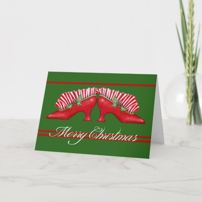Christmas Shoes Greeting Card (Front)