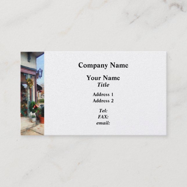 Christmas Shop Business Card (Front)
