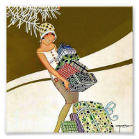 “Christmas Shopping” Magazine Cover by J Carlos