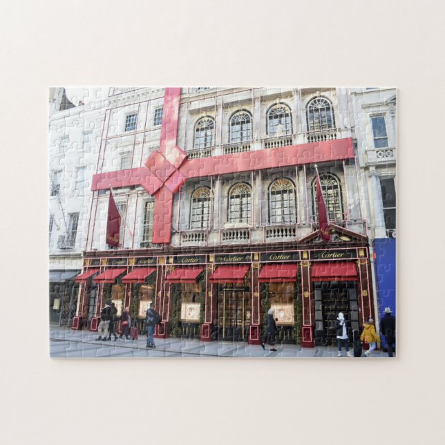 Christmas Shopping, New Bond Street, London, UK Jigsaw Puzzle (Horizontal)