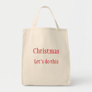 Christmas Shopping Tote Bag