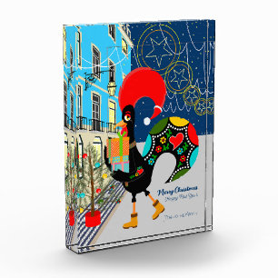 Christmas shopping with the Portuguese Rooster Photo Block