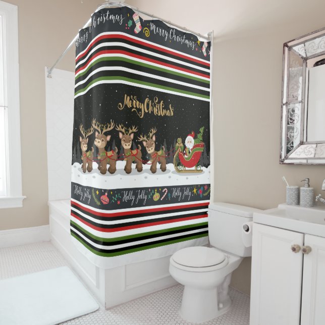 Christmas Shower Curtain (In Situ)