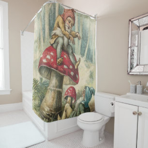 Christmas Shower Curtain, Elf Shower Curtain