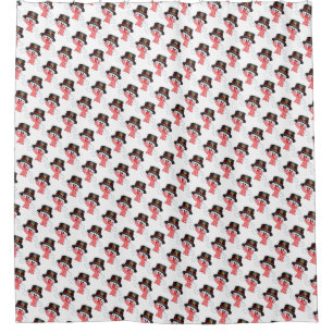 Christmas Shower Curtain/Snowmen Curtain