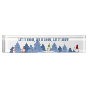 Christmas sign for office or home nameplate
