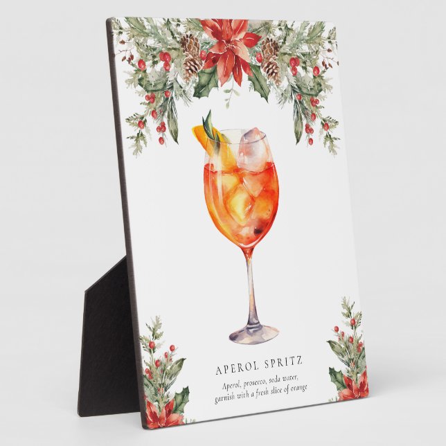 Christmas Signature Drink Sign Plaque (Side)