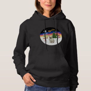 Christmas Signs With A French Bull Dog Fawn Hoodie