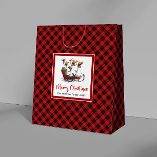 Christmas Silly Geese Cartoon Humour Gift Bags