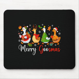 Christmas Silly Goose Funny Merry Goosemas Xmas Tr Mouse Pad