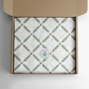 Christmas Silver Bells Garland Tissue Paper