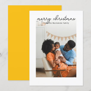 Christmas Simple and Stylish Photo Personalised Holiday Card