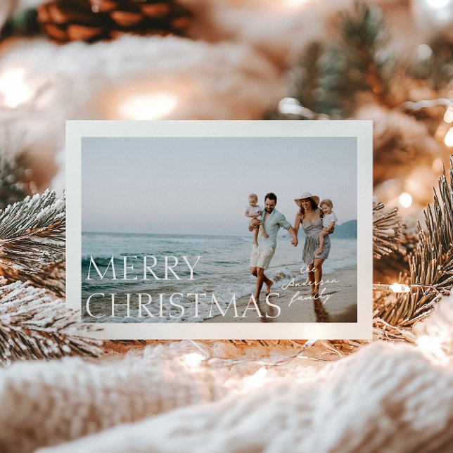 Christmas Simplicity Photo Holiday Card (Creator Uploaded)