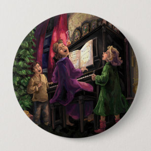 Christmas Sing Along 10 Cm Round Badge