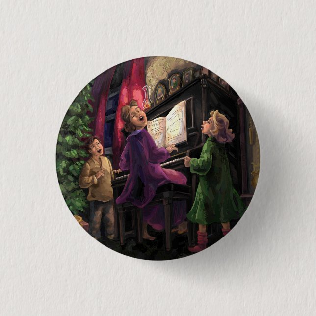 Christmas Sing Along 3 Cm Round Badge (Front)
