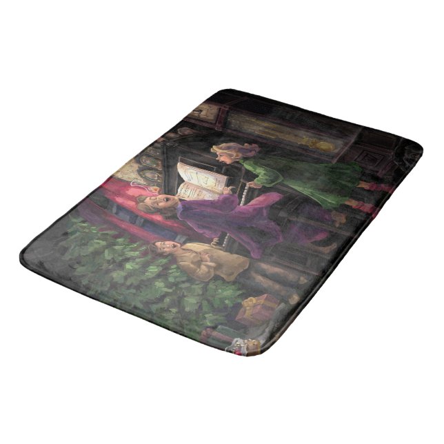 Christmas Sing Along Painting Bath Mat (Angled)