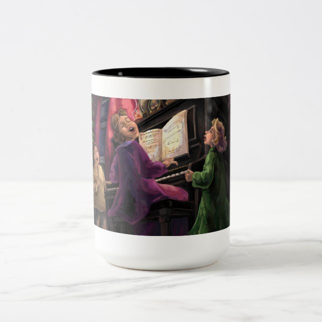 Christmas Sing Along Two-Tone Coffee Mug (Center)