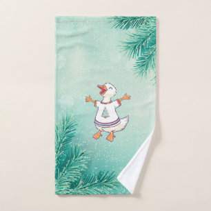 Christmas Singer Fun Funny Hand Towel
