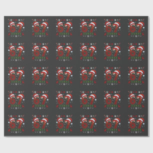 Christmas Six Seven 67 Santa Xmas Gen Alpha Wrapping Paper