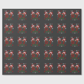 Christmas Six Seven 67 Santa Xmas Gen Alpha Wrapping Paper