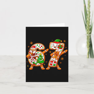 Christmas Six Seven Dabbing Cool Meme 67 Xmas Dab  Card