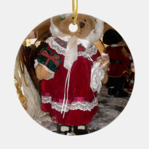 Christmas Skater Teddy Bear Collection. Ceramic Tree Decoration