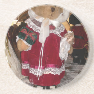 Christmas Skater Teddy Bear Collection. Coaster