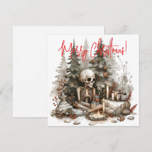 Christmas Skeleton with Christmas Trees