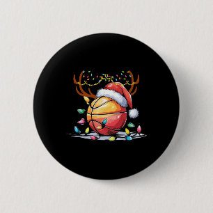 Christmas Sketll Santa Reindeer Sport Men Kids 6 Cm Round Badge