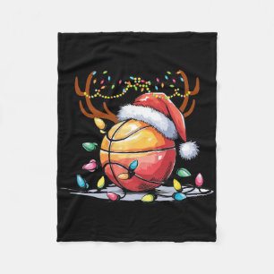 Christmas Sketll Santa Reindeer Sport Men Kids  Fleece Blanket