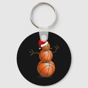Christmas Sketll Shirt - Sketll Snowman  Key Ring