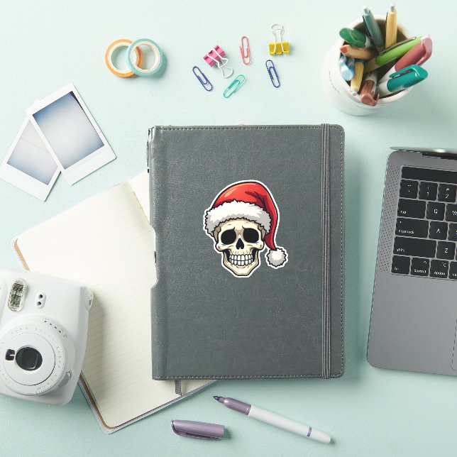 Christmas Skull Funny Santa XMES Men Women T-Shirt (iPad Cover)