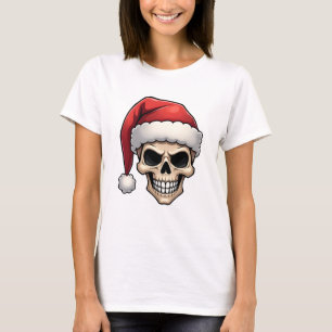 Christmas Skull Funny Santa XMES Men Women T-Shirt