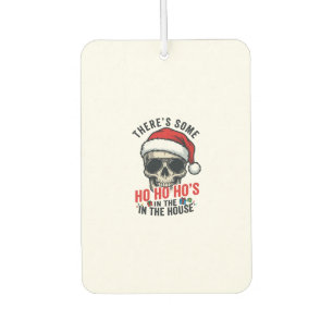 Christmas Skull Ho Ho Ho Humour Design Car Air Freshener
