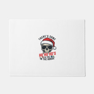 Christmas Skull Ho Ho Ho Humour Design Doormat