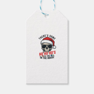 Christmas Skull Ho Ho Ho Humour Design Gift Tags