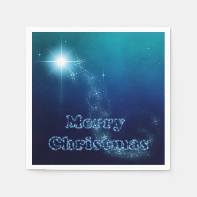 Christmas Sky Star of Bethlehem Napkin (Front)